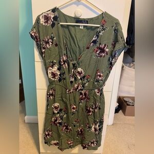 Blue Rain Olive Dress